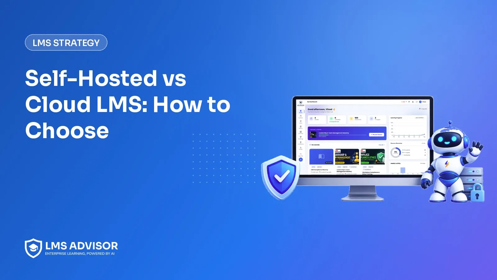Self-hosted vs cloud LMS article cover